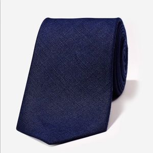 Set of two Bonobos Linen Solid Tie in Navy